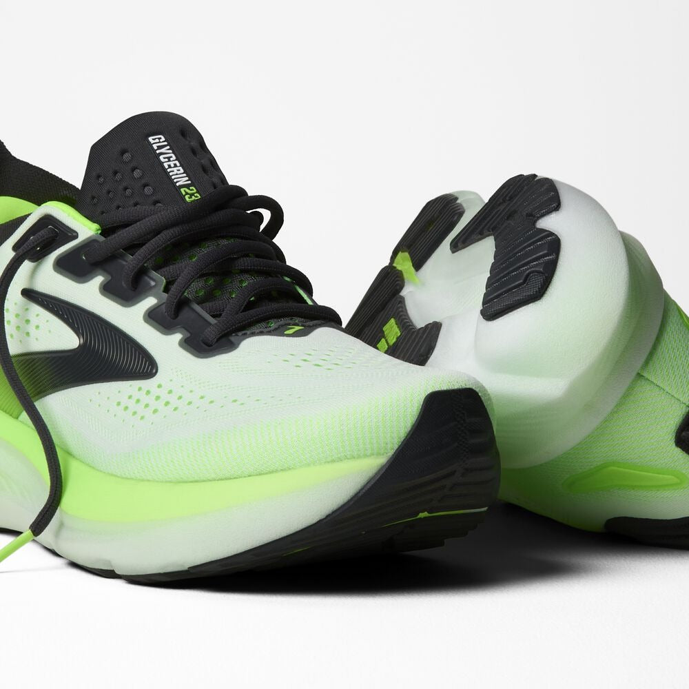 Men's Glycerin 23 - White/Phantom/Green Gecko