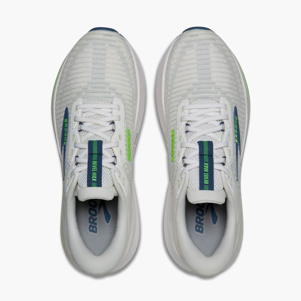 Men's Revel Max - White/Moonlight/Green Gecko