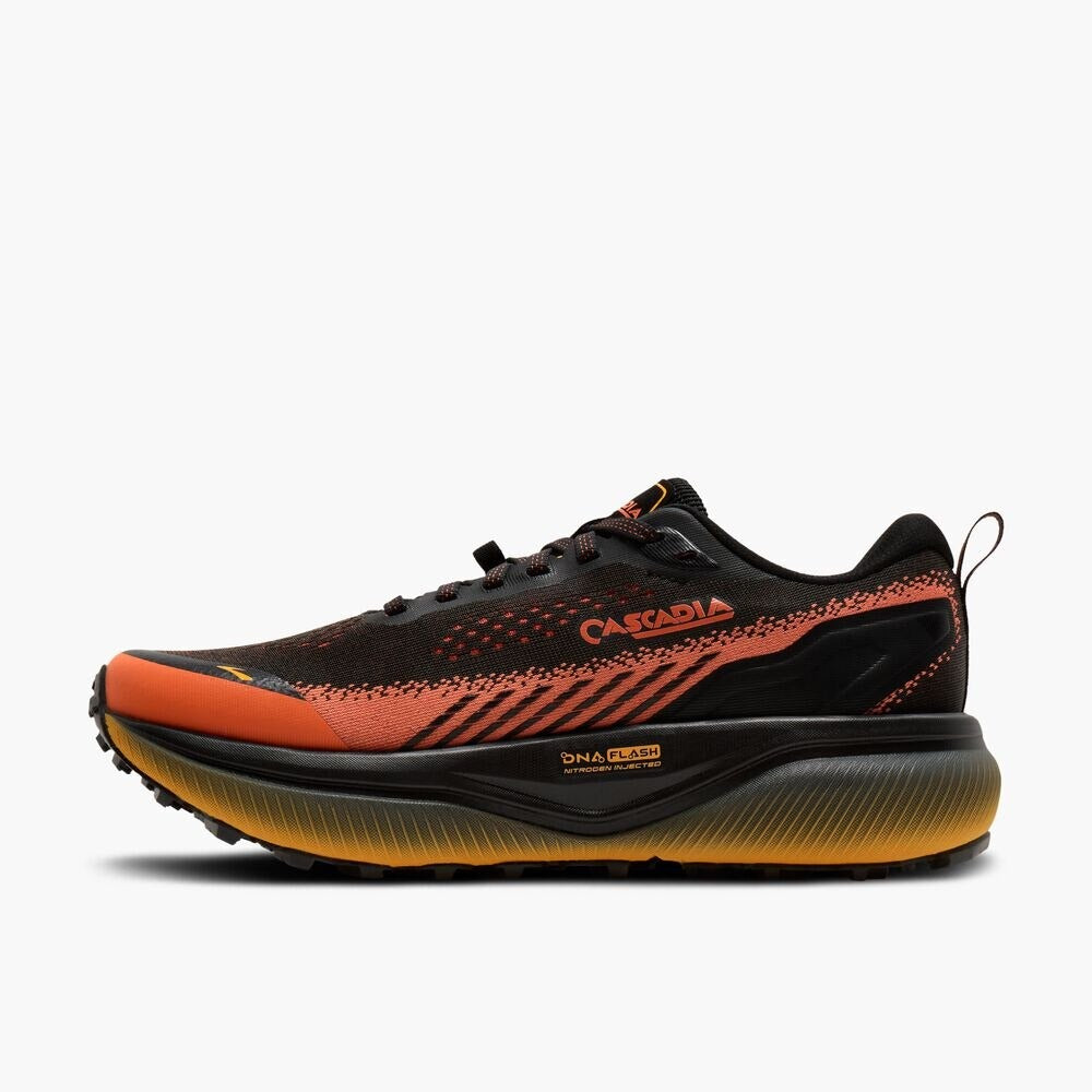 Men's Cascadia 20 - Black/Tigerlily/Orange