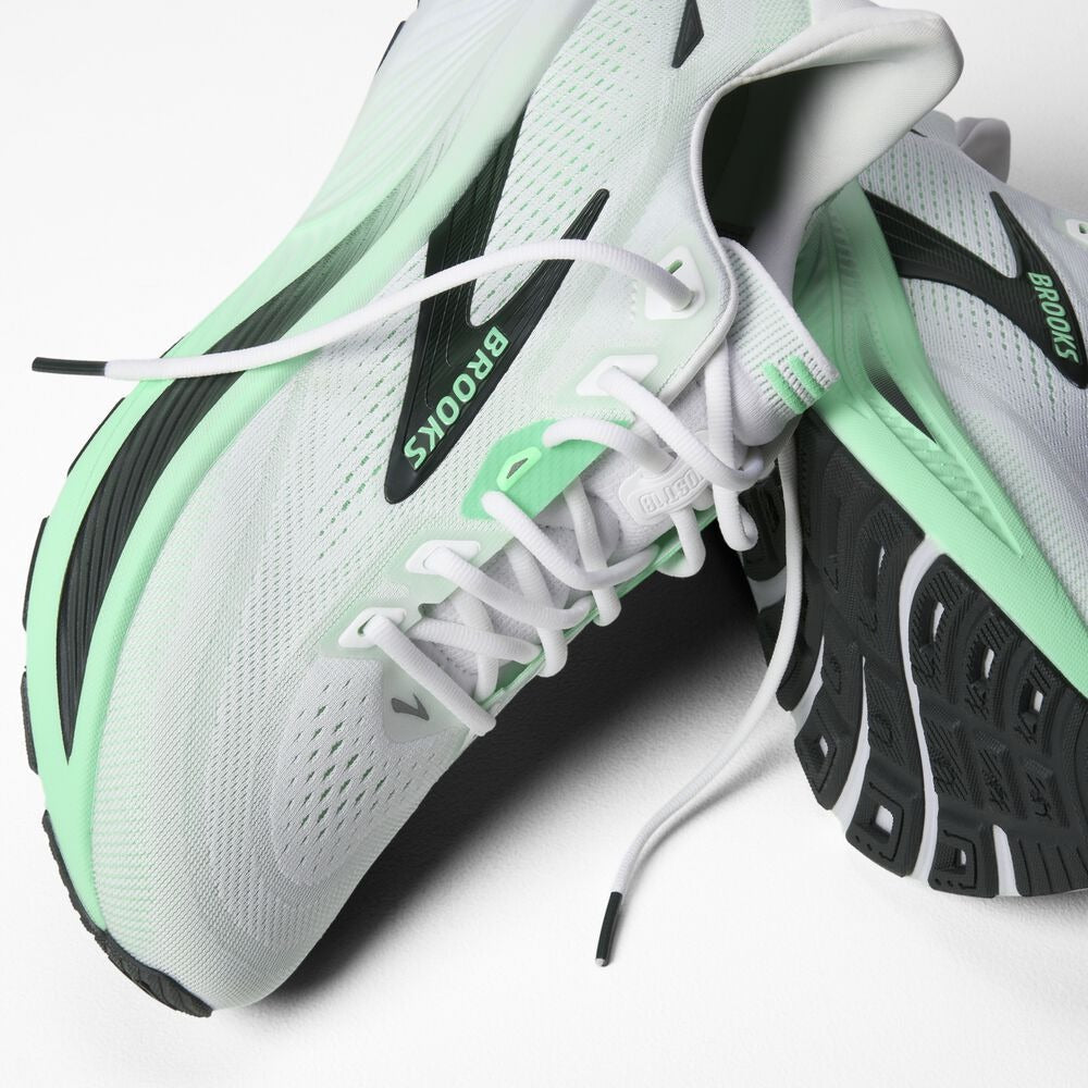 Men's Ghost 18 - White/Spring Bud/Spruce