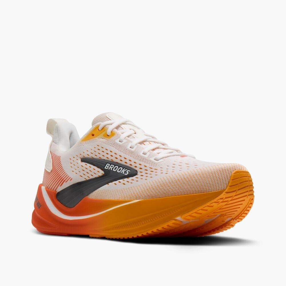 Men's Ghost Max 4 - White/Orange/Red