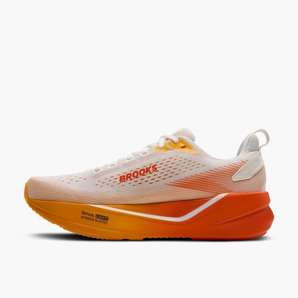 Men's Ghost Max 4 - White/Orange/Red