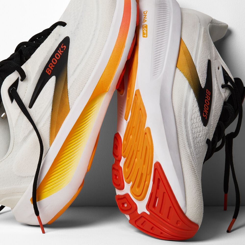 Men's Revel 9 - White/Orange/Black