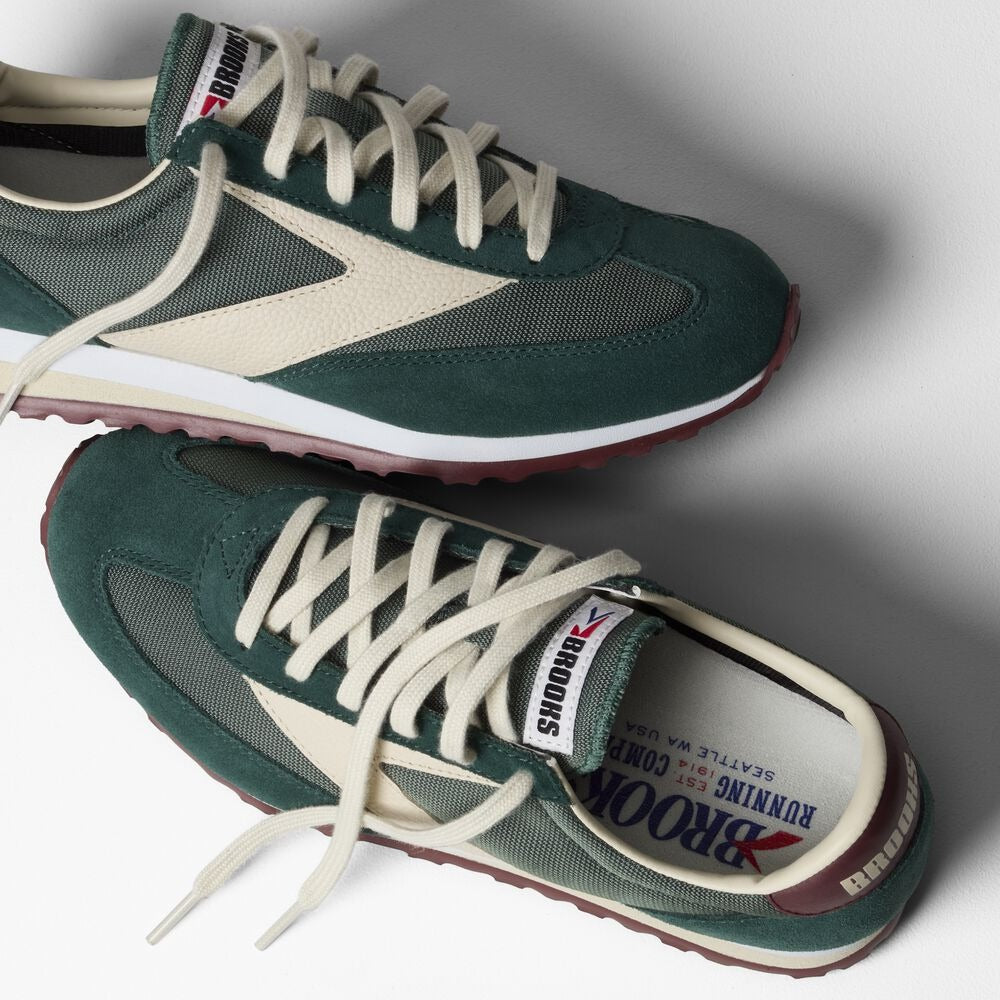 Men's Brooks Vanguard - Mallard Green/Bone White/Port