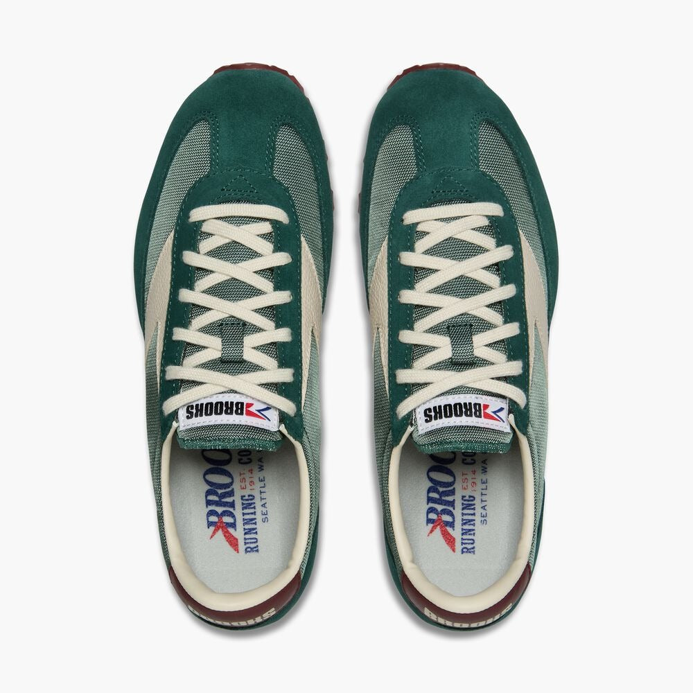 Men's Brooks Vanguard - Mallard Green/Bone White/Port