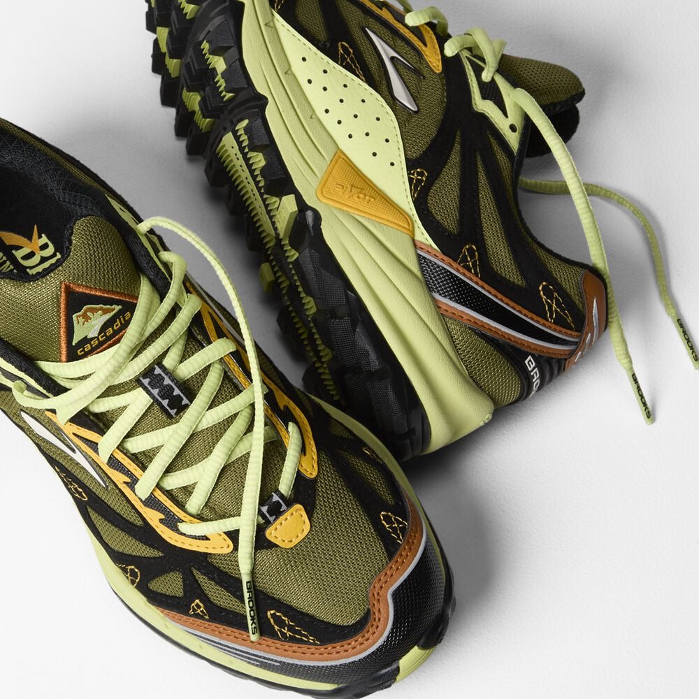 Men's Cascadia 1 - Peat Moss/Daiquiri Green/Black