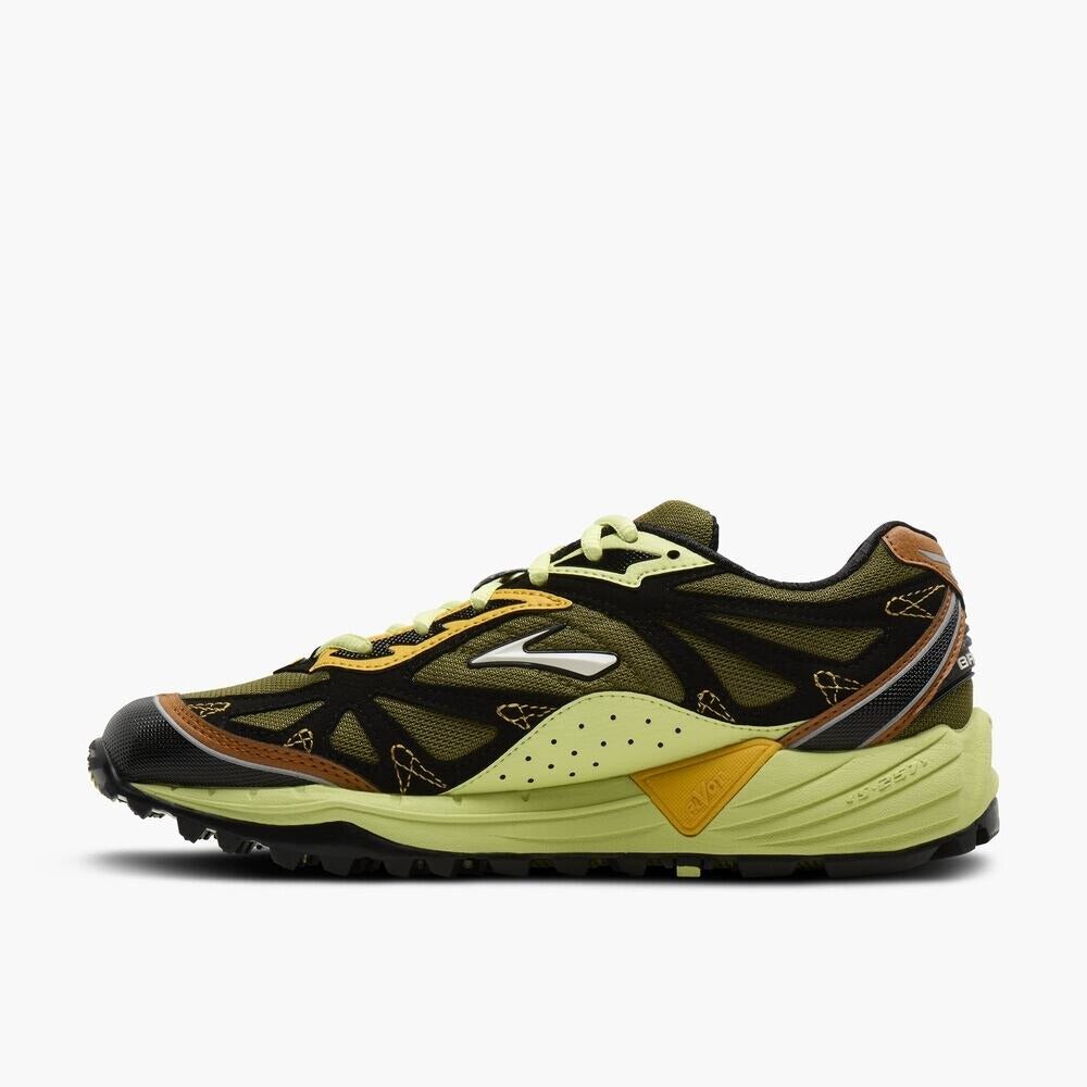Women's Cascadia 1 - Peat Moss/Daiquiri Green/Black