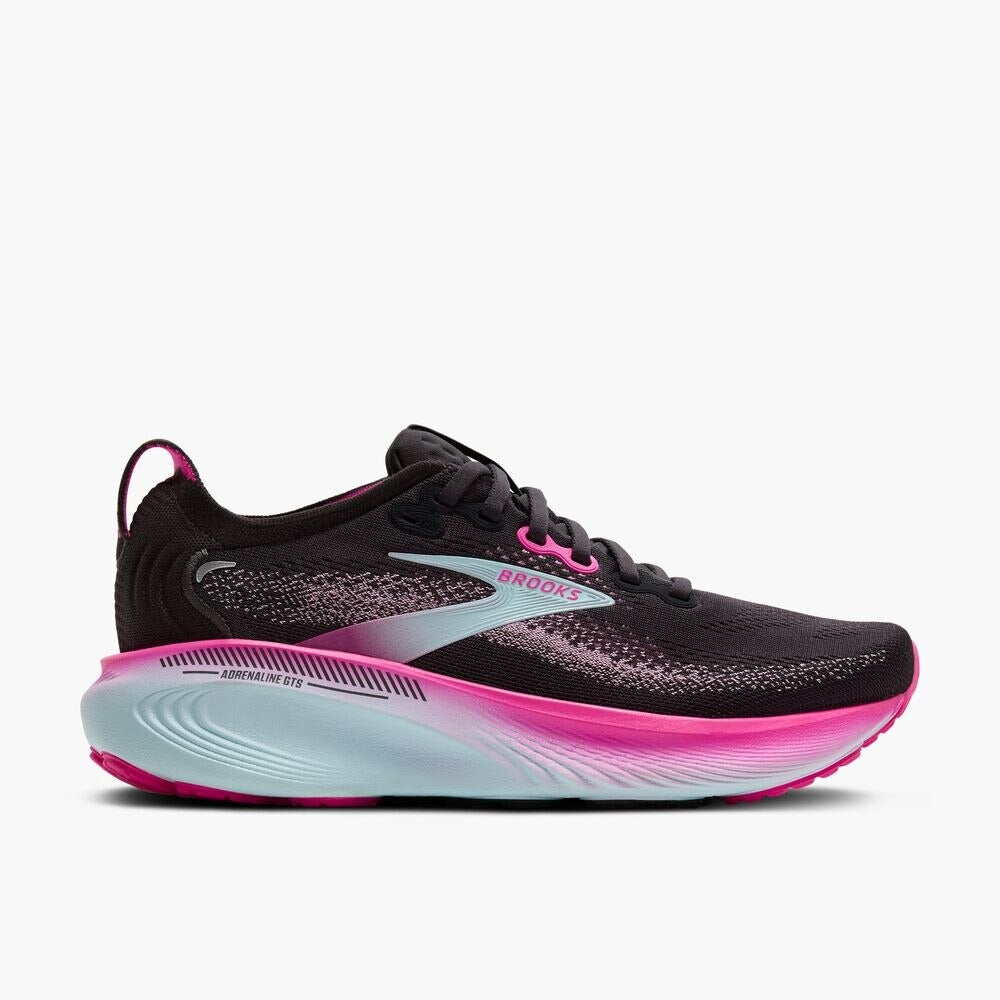Women's Adrenaline GTS 25 - Black/Cyber Pink/Iced Aqua