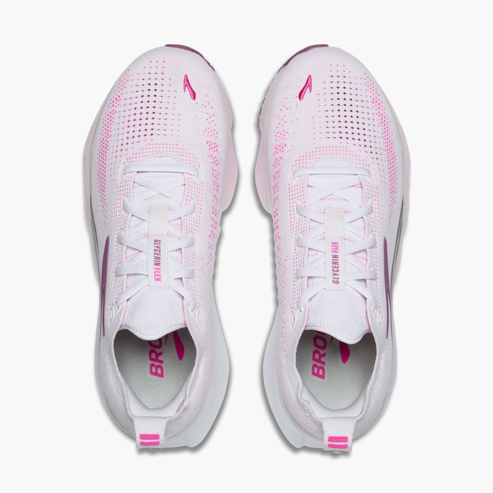 Women's Glycerin Flex - White/Cyber Pink/Argyle