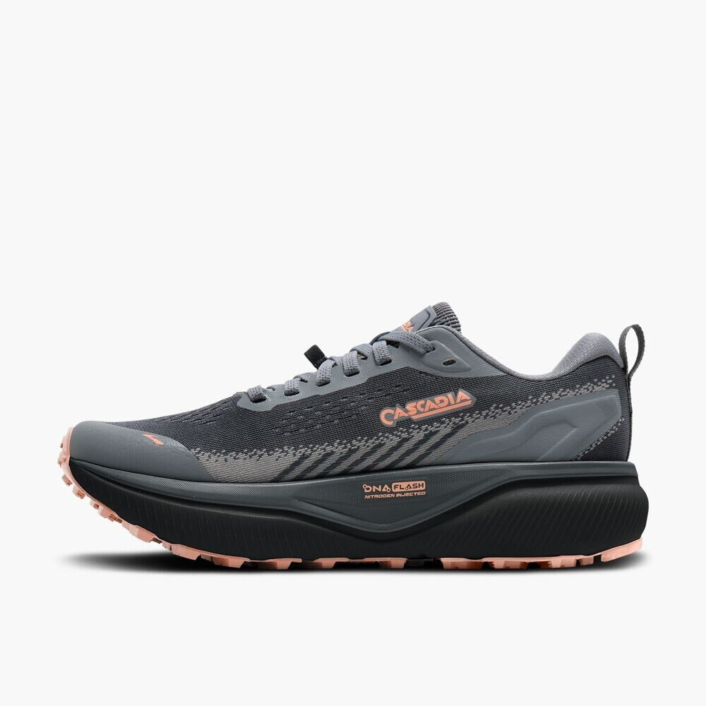 Women's Cascadia 20 - Grey/Grey/Peach